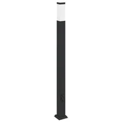 Vidaxl Stebriček z vtičnico 110 cm črne barve IP44