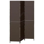 Vidaxl Pregrada Rjava 146 x 180 cm poli ratan