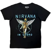 Nirvana In Utero Neon Blue Carbon Black L Majica