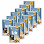 Vrečka BRIT Premium Cat Delicate Fillets in Gravy with Tuna 12x85 g