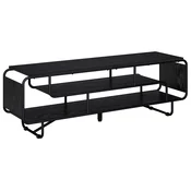 vidaXL TV stojalo 140 x 36 x 45 cm Črni hrast Inženirski les