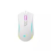Havit Gaming miš MS1034, USB, RGB, Beli