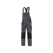 CXS Farmer hlače z naprsnikom CXS ORION KRYŠTOF, 170-176cm, zimske, moške, sivo-črne