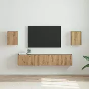 TV zidni ormar 2 pcs Umjetnicka hrastovina 30 x 31 x 40 cm