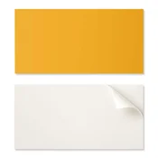 shumee Samolepilna vinilna plošča - stenska dekoracija za pisarno 120x60 cm svetlo oranžne barve