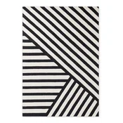 Črno-bela ročno tkana volnena preproga 200x290 cm Stryve Noir – Elle Decoration