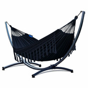 Potenza Vrtna viseča mreža SANTIA XL + okvir GRANDE 220 kg, črna, osnovno
