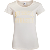 Russell Athletic MINA - S/S CREWNECK TEE SHIRT, ženska majica, bež A31032