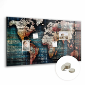 tulup.si Magnetna tabla za decu Linearni zemljevid 120x60 cm