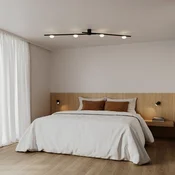 Wever & Ducré Lighting WEVER & DUCRÉ LED stropna svetilka Perlez Spin 1.0 črna 927 - Dnevna soba/jedilnica - Sodobni - črna, bela - Aluminij