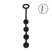 shumee Okrogle silikonske analne kroglice - S - 20 mm - črne