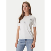 DKNY Pulover DJ6R0242 Écru Regular Fit