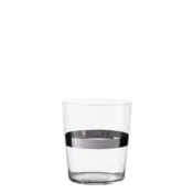 Kozarci Tumblers črto v platinasti barvi 440 ml komplet 6 kosov - 21st Century Glas Lunasol META Gl - 322176