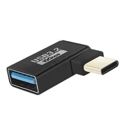 LINQ LinQ, Adapter OTG USB ženski na USB-C moški, prenos 10 Gbps in polnjenje., Črna, (5000191898)