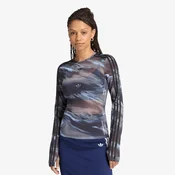 Majice adidas Badigirl Graphic Mesh Tee Olive Strata/ Aurora Coffee/ Crystal Sky/ Black XS