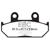 Klocki hamulcowe EBC FA124/2 (kpl. na 1 tarcze)