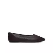 Balerinke Calvin Klein Oblique Ballerina Cut Lth HW0HW03033 Bordo rdeča