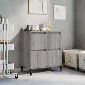 Vidaxl vidaXL Predalnik, siv hrast sonoma, 60x35x70 cm, material na osnovi lesa