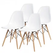 ModernHome Milano Set od cetiri stolice bela