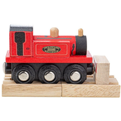 Bigjigs Rail Leseni vlak Terier Rdeča