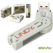 USB sigurnosni zapušač + ključ bijela (ključ + 4kom muški)