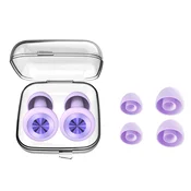 INF Silikonski ušesni čepi – Mehki NRR 25-28db za spanje in potovanja Purple, (5000286840)