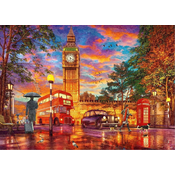 Ravensburger Puzzle Sončni zahod na Parlamentarnem trgu v Londonu 1000 kosov