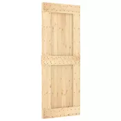 Vidaxl Drsna vrata NARVIK Naravna in črna 80 x 210 cm (152,5 cm)