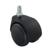 Pohištveno kolo Office, mehka tek. površ., montaž. viš. 62 mm, um. m., črna/siva