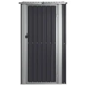 vidaXL Vrtna lopa antracitna 118,5x97x209,5 cm pocinkano jeklo