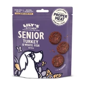 Lilys Kitchen Senior Turkey & White Fish Bites priboljški s puranom in belo ribo - 70 g