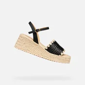 Črni ženski sandali Geox Alemeria