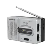 AVIZAR Mini žepni radio FM in AM pasov s stabilno teleskopsko anteno, Siva, (5000250440)