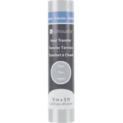 Silhouette Reflective Heat Transfer - 22,9 cm x 0,9 m - Silver