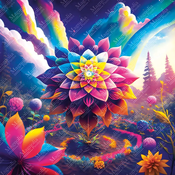 Magnolia - Puzzle Cvet svete geometrije - 1 000 kosov