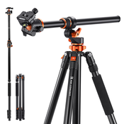 K&F 90 inch /2.3m Camera Tripods magnesium aluminum alloy tripods Reversible Detachable Monopod