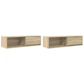 Vidaxl TV omarica 2 kosa sonoma hrast 100x31x25,5 cm inženirski les