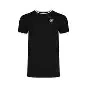 SikSilk Majica Ringer črna / bela