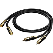 Oehlbach NF avdio kabel Oehlbach XXL Black Connection Master, moški cinch/moški cinch, 2 x 1 m