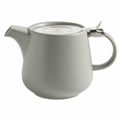 Svijetlo sivi porculanski čajnik s cjediljkom Maxwell & Williams Tint, 600 ml