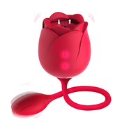 Paloqueth Rose Clitoral Licking Vibrator 9 Licking Modes & 9 Vibrations Red
