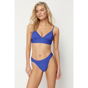 Trendyol Saxon Textured High Leg Regular Bikini Bottom