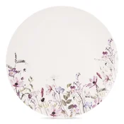 Orion Talerz deserowy porcelanowy biały kwiaty LOUKA 20,5 cm