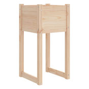 MAISON CHIC Visoka greda - Greda - Cvetlični Lonec 40x40x81 cm trdna borovina, (21789777)