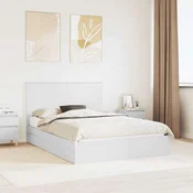 Krevet s od storage Bijelo 160 x 200 cm Konstruirano drvo