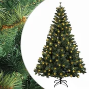 Vidaxl Umetno Zložljivo Božično Drevo 210 cm 300 LED Toplo bela