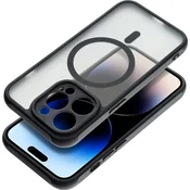 shumee Popolnoma mat ovitek MAG, združljiv z MagSafe, za Samsung S26, črne barve
