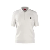 Polo HUGO moški, bež barva, 50542750