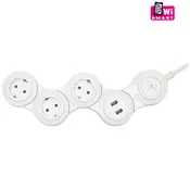 home Produžni kabel,SMART,podesivi,3 uticnice,1.5mm2,USB,WiFi - NVH 03K/WIFI