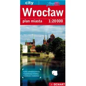 Vroclav. Plastificiran zemljevid/Mestni načrt. Izdaja 2023/2024.